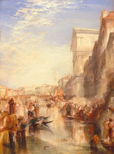 大運河：シーン-1837年頃、ヴェネツィアの街 作： Joseph Mallord William Turner